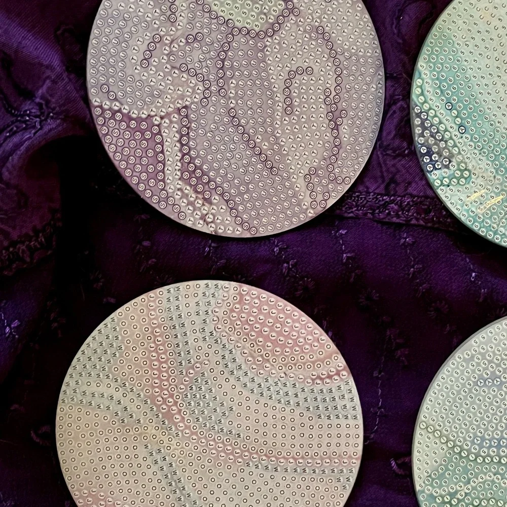 Marbled Round DIY Diamond Art Coasters Set of 6